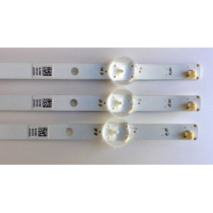 KIT DE LED´S PARA TV (3 PIEZAS) / (ILUMINACION AZUL) INSIGNIA SVA390A20 / SVA390A20_Rev03_6LED_160121 / JP-1  94V-0  E306084 / PANEL T390XVN01.0 / MODELO NS-39D310NA17